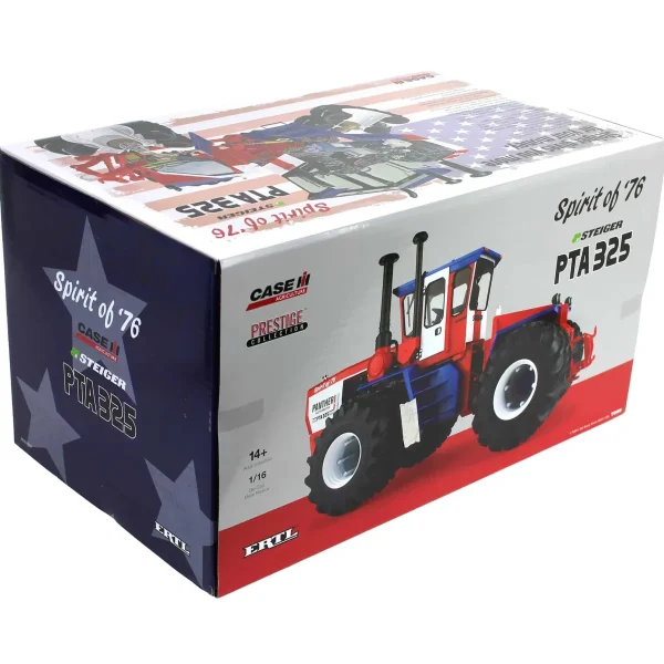 Manufacturer_ERTL Tractors<Set of 4 ~ 1/16 Steiger PTA 325 "Spirit of '76" Stars & Stripes 4WD Tractor, ERTL Prestige Collection