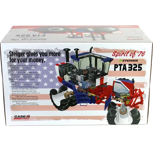 Manufacturer_ERTL Tractors<Set of 4 ~ 1/16 Steiger PTA 325 "Spirit of '76" Stars & Stripes 4WD Tractor, ERTL Prestige Collection