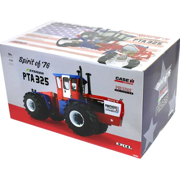 Manufacturer_ERTL Tractors<Set of 4 ~ 1/16 Steiger PTA 325 "Spirit of '76" Stars & Stripes 4WD Tractor, ERTL Prestige Collection