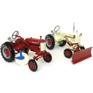 Manufacturer_SpecCast Implements | Tractors<Set of (2) 1/16 IH McCormick Farmall Cubs with Firestone Tires