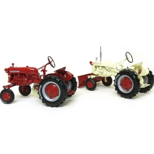 Manufacturer_SpecCast Implements | Tractors<Set of (2) 1/16 IH McCormick Farmall Cubs with Firestone Tires
