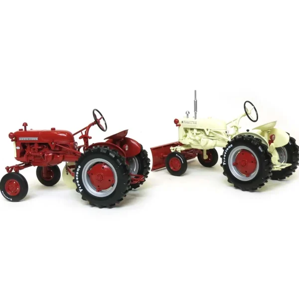 Manufacturer_SpecCast Implements | Tractors<Set of (2) 1/16 IH McCormick Farmall Cubs with Firestone Tires