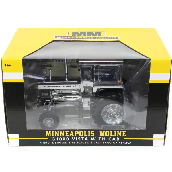 Manufacturer_SpecCast Tractors<Set of 4 Chrome Units ~ 1/16 High Detail Minneapolis Moline G1000 Vista with Cab