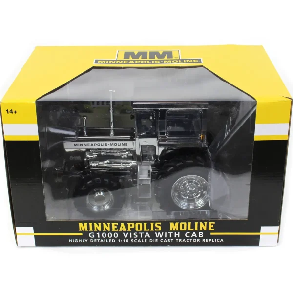 Manufacturer_SpecCast Tractors<Set of 4 Chrome Units ~ 1/16 High Detail Minneapolis Moline G1000 Vista with Cab