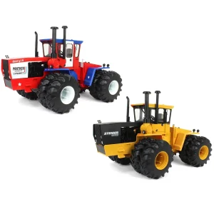 Manufacturer_ERTL Tractors<Set of 2 Steiger 4WD Tractors ~ PTA 325 "Spirit of '76" Stars & Stripes + CA325 Industrial Yellow