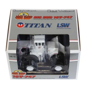 Manufacturer_First Gear, Inc. Tractors<Signed ~ 1/64 High Detail Big Bud 16V-747 Silver Series Detroit 1100 HP Titan LSW Goodyear Tire Edition