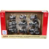 Manufacturer_ERTL Tractors<Silver Chase ~ 1/64 ERTL 75th Anniversary 9 Piece Case IH Tractor Set, One Time Production