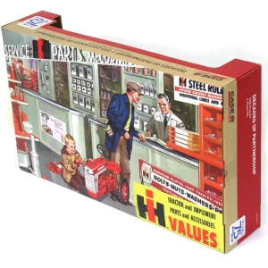Manufacturer_ERTL Tractors<Silver Chase ~ 1/64 ERTL 75th Anniversary 9 Piece Case IH Tractor Set, One Time Production