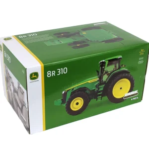 Manufacturer_ERTL Tractors<Silver Painted Chase Unit ~ 1/16 John Deere 8R 310 with Front & Rear Duals, ERTL Prestige Collection