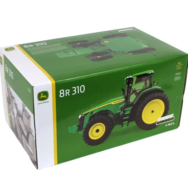 Manufacturer_ERTL Tractors<Silver Painted Chase Unit ~ 1/16 John Deere 8R 310 with Front & Rear Duals, ERTL Prestige Collection