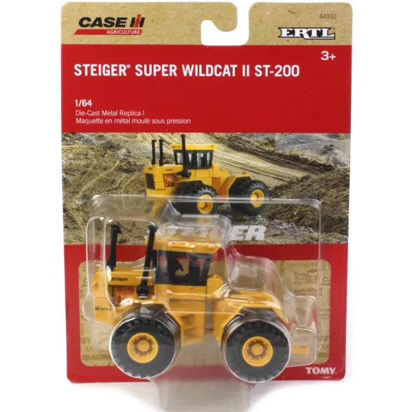 Manufacturer_ERTL Tractors<1/64 Steiger Super Wildcat II Industrial Yellow Tractor