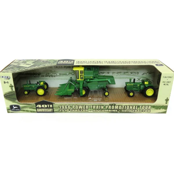 Manufacturer_ERTL Tractors | Combines & Harvesters<1/64 40th Anniversary John Deere 1966 Power Train Promotional Tour Set