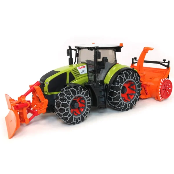 Outback Toys Tractors<1/16th Claas Axion 950 Tractor w/ Snow Blower, Tire Chains & Snow Plow