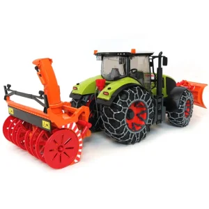 Outback Toys Tractors<1/16th Claas Axion 950 Tractor w/ Snow Blower, Tire Chains & Snow Plow
