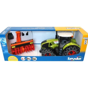 Outback Toys Tractors<1/16th Claas Axion 950 Tractor w/ Snow Blower, Tire Chains & Snow Plow