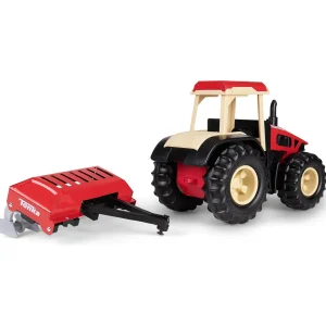 Manufacturer_Tonka Implements<Tonka Steel Classics Retro Cab Tractor with Red Plow