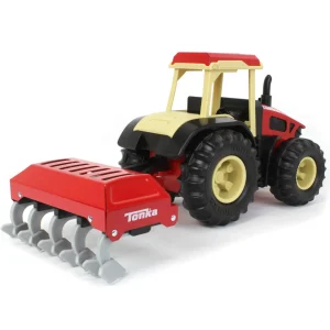 Manufacturer_Tonka Implements<Tonka Steel Classics Retro Cab Tractor with Red Plow