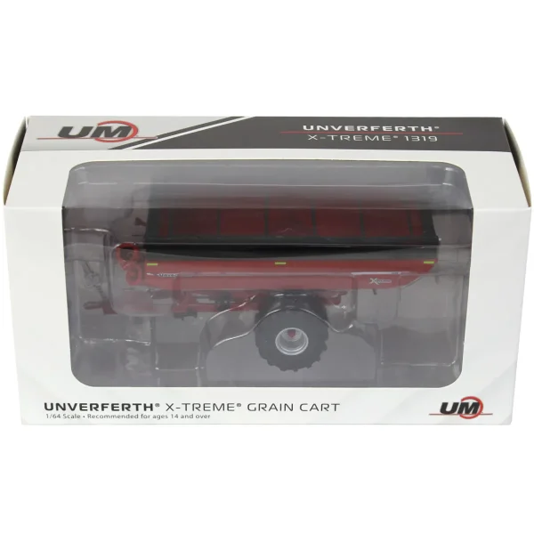 Manufacturer_SpecCast Implements<1/64 Unverferth X-Treme 1319 Grain Cart with Flotation Tires, Red