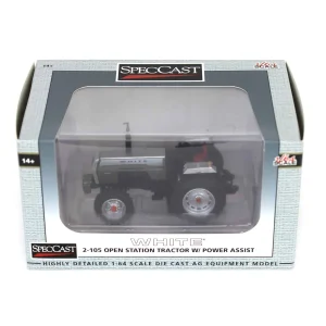 Manufacturer_SpecCast Tractors<1/64 White 2-105 Tractor with Power Assist