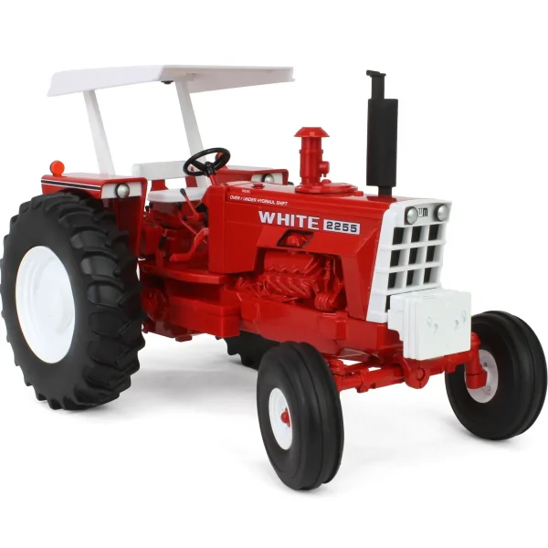 Manufacturer_ERTL Tractors<1/16 White 2255 2WD with ROPS & Canopy, ERTL Prestige Collection