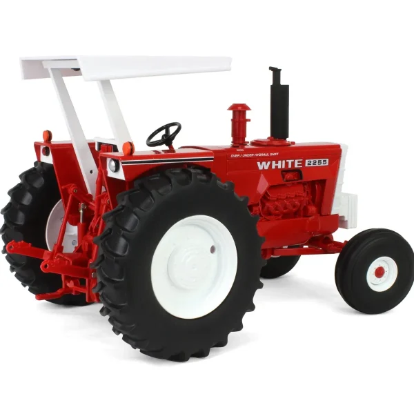 Manufacturer_ERTL Tractors<1/16 White 2255 2WD with ROPS & Canopy, ERTL Prestige Collection