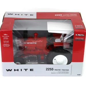 Manufacturer_ERTL Tractors<1/16 White 2255 2WD with ROPS & Canopy, ERTL Prestige Collection
