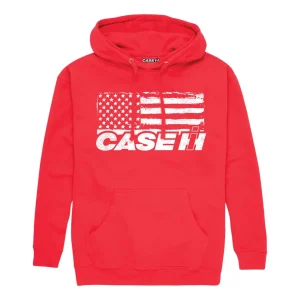 Outback Toys Case Ih & Ji Case<Adult Case IH Flag Red Hooded Sweatshirt