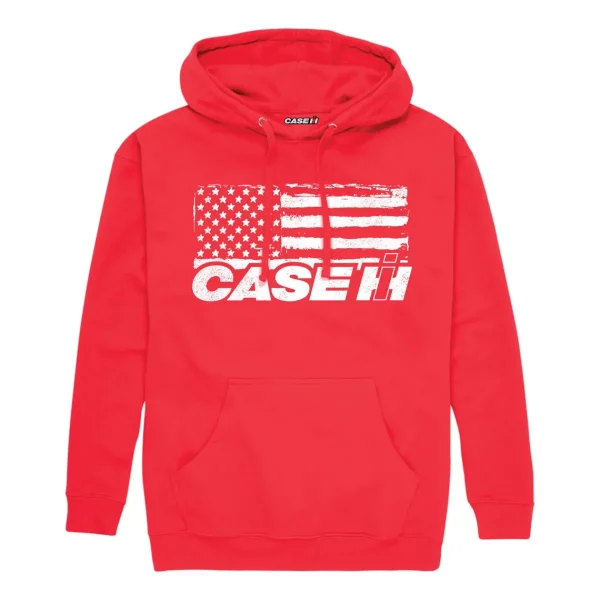 Outback Toys Case Ih & Ji Case<Adult Case IH Flag Red Hooded Sweatshirt