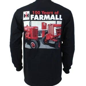 Outback Toys Ih Farmall<Adult Farmall 100 Years Black Long Sleeve T-Shirt