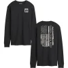 Outback Toys Ih Farmall<Adult IH Faith Family Farming Flag Black Long Sleeve Shirt