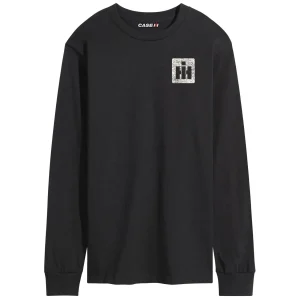 Outback Toys Ih Farmall<Adult IH Faith Family Farming Flag Black Long Sleeve Shirt