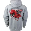 Outback Toys Ih Farmall<Adult International 1460 Combine Gray Hooded Sweatshirt