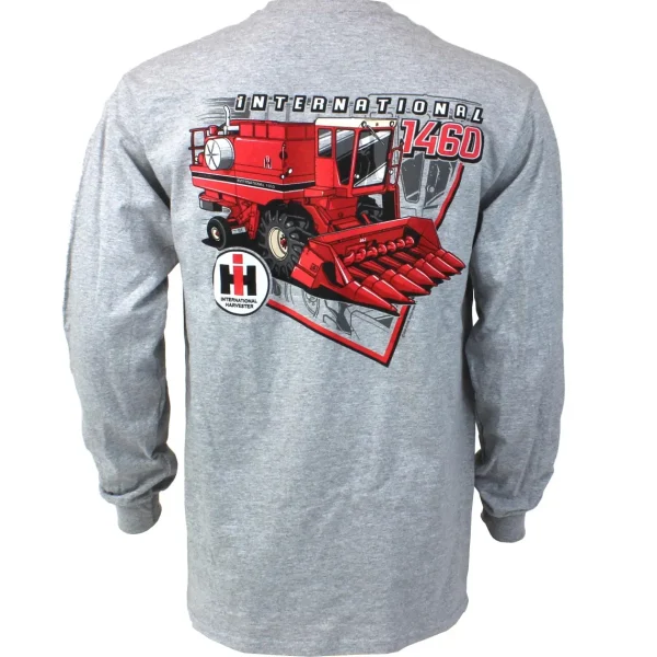 Outback Toys Ih Farmall<Adult International 1460 Combine Gray Long Sleeve T-Shirt