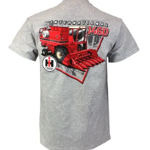 Outback Toys Ih Farmall<Adult International 1460 Combine Gray Short Sleeve T-Shirt