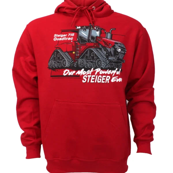 Outback Toys Case Ih & Ji Case<Adult Steiger 715 Quadtrac Hooded Sweatshirt