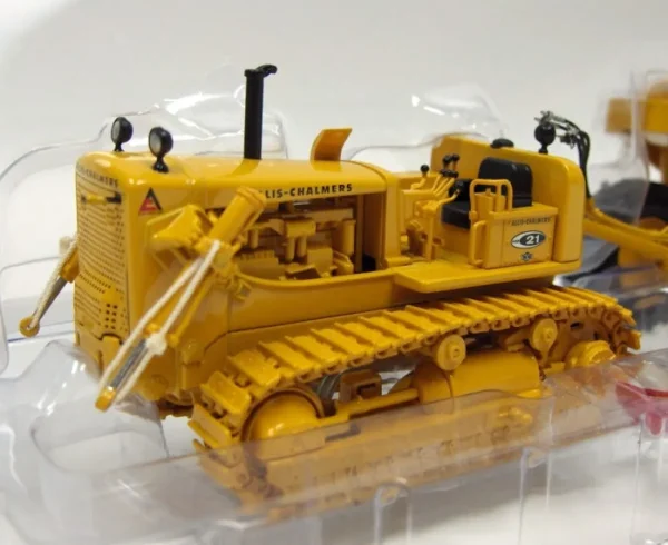 Manufacturer_First Gear, Inc. Crawlers & Dozers | Scrapers<1/50 Allis Chalmers HD21 Crawler with Detachable Ejector Scraper 2 Piece Set by 1st Gear