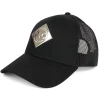 Outback Toys Agco, Allis, Massey & More<Allis Chalmers Liquid Metal Logo Black Mesh Back Hat