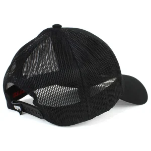 Outback Toys Agco, Allis, Massey & More<Allis Chalmers Liquid Metal Logo Black Mesh Back Hat