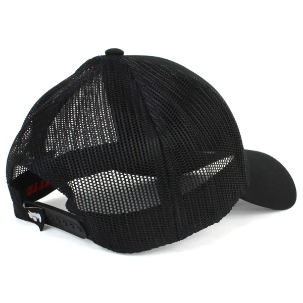 Outback Toys Agco, Allis, Massey & More<Allis Chalmers Liquid Metal Logo Black Mesh Back Hat