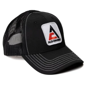 Outback Toys Agco, Allis, Massey & More<Allis Chalmers Logo Black Mesh Back Cap with White Stitching