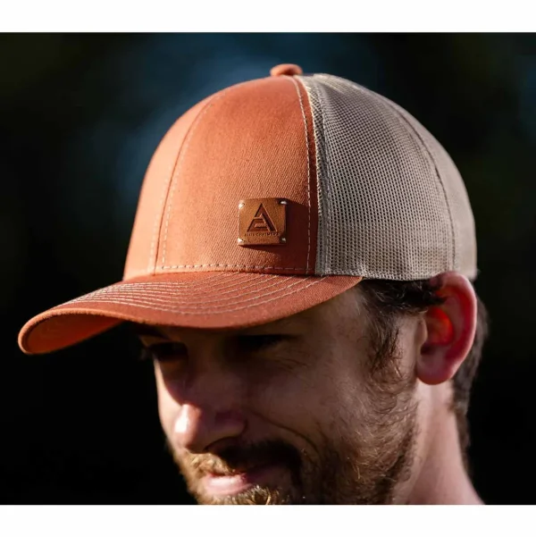 Outback Toys Agco, Allis, Massey & More<Allis Chalmers Logo Burnt Orange Mesh Back Hat