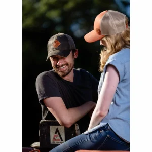 Outback Toys Agco, Allis, Massey & More<Allis Chalmers Logo Burnt Orange Mesh Back Hat
