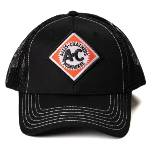 Outback Toys Agco, Allis, Massey & More<Allis Chalmers Starburst Logo Hat with White Accents & Black Mesh Back