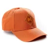 Outback Toys Agco, Allis, Massey & More<Allis Chalmers Vintage Starburst Logo Leather Emblem Hat, Solid Burnt Orange