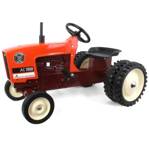Manufacturer_ERTL Allis, Oliver & More<Allis-Chalmers 7050 50 Years Pedal Tractor w/ Maroon Belly & Rear Duals, ERTL Limited Series