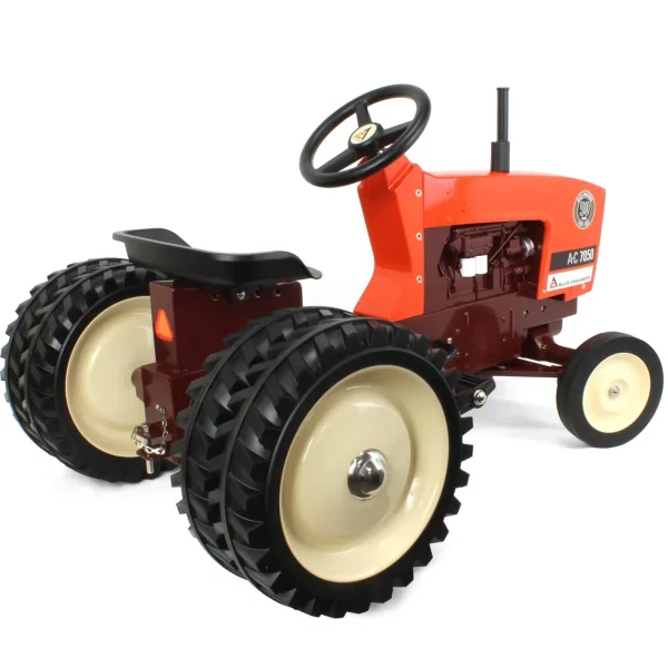 Manufacturer_ERTL Allis, Oliver & More<Allis-Chalmers 7050 50 Years Pedal Tractor w/ Maroon Belly & Rear Duals, ERTL Limited Series