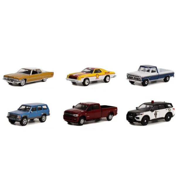 Manufacturer_Greenlight Collectibles Cars & Suvs<1/64 Anniversary Collection Series 14 by Greenlight, 6 Vehicle Set--SEALED