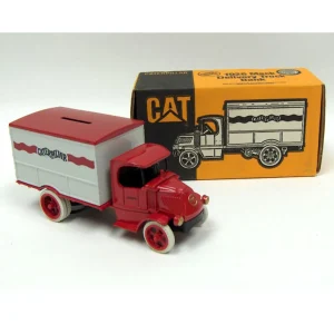 Manufacturer_ERTL Airplanes & Banks<1/25 (Approx.) Red & Gray 1926 Mack Caterpillar Die-cast Delivery Truck Bank by ERTL