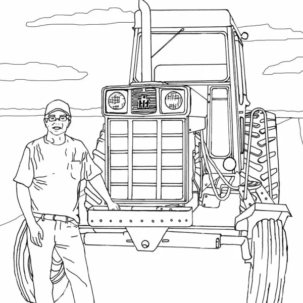 Outback Toys Books, Calendars & Dvds<Art of the Tractor Coloring Book with 80 Pages