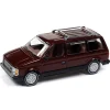 Manufacturer_Auto World Cars & Suvs<1/64 Auto World 1985 Dodge Caravan, Crimson Red with Black